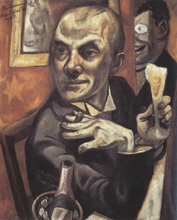 Max Beckmann Self-Portrait with a Glass of Champagne China oil painting art